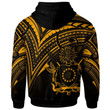 Cook Islands Hoodie Gold Color Cross Style
