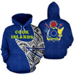 Cook Islands Coat Of Arms Polynesian Hoodie Warrior Style