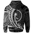 Chuuk State Hoodie White Wings Style