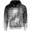 CNMI Hoodie Humpback Whale with Tropical Flowers (White)