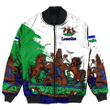 Hoodifize Clothing - Lesotho White Version Special Bomber Jacket A7