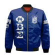 (Custom) Hoodifize Jacket - Phi Beta Sigma (Blue) Sleeve Zip Bomber Jacket A31
