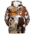 Funny Hereford Farm In The Fall Hoodie