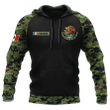 Custom Name Mexico Coat Of Arms Hoodie, Mexico Hoodies For Men And Women