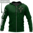 Personalized Saint Patrick's Day Hoodie For Man Women St. Patrick's Day Cross Irish Patrick's Day Gift