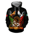 Rooster Mexican Hoodie, Chicken Mexico Hoodies, Custom Mexico Hoodie