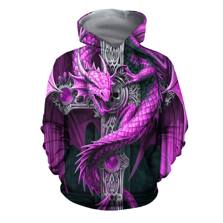 3D All Over Print Dragon Hoodie