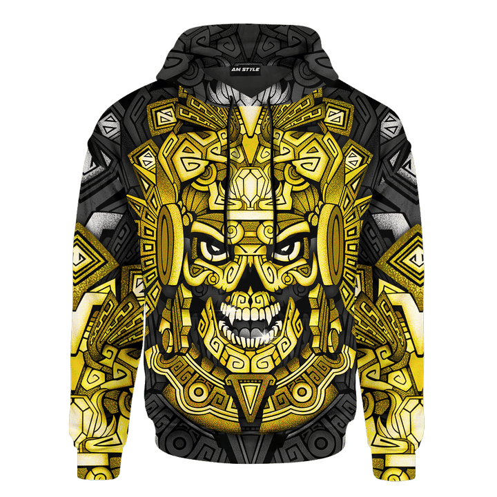 Aztec Skull Face Customized 3D All Overprinted Shirt Hoodie