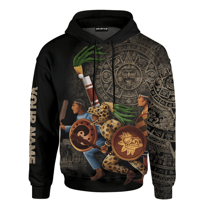 Aztec Warrior Fighting Maya Aztec Customized 3D All Over Printed hoodie