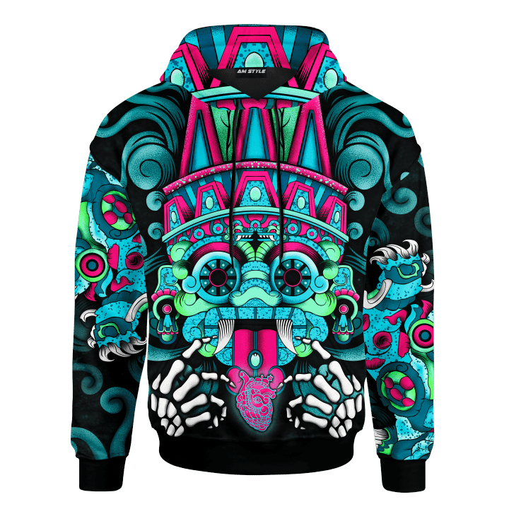 Aztec Warriors Worship Tlaloc God Customized 3D All Over print hoodie