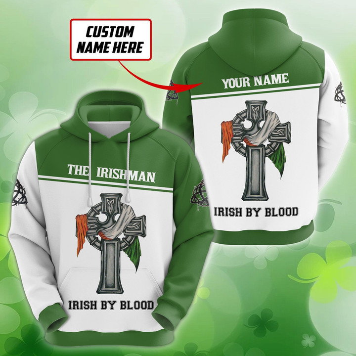 Customize Name Irish Saint Patrick Day 3D All Over Printed Unisex Shirt - TrendZoneTee