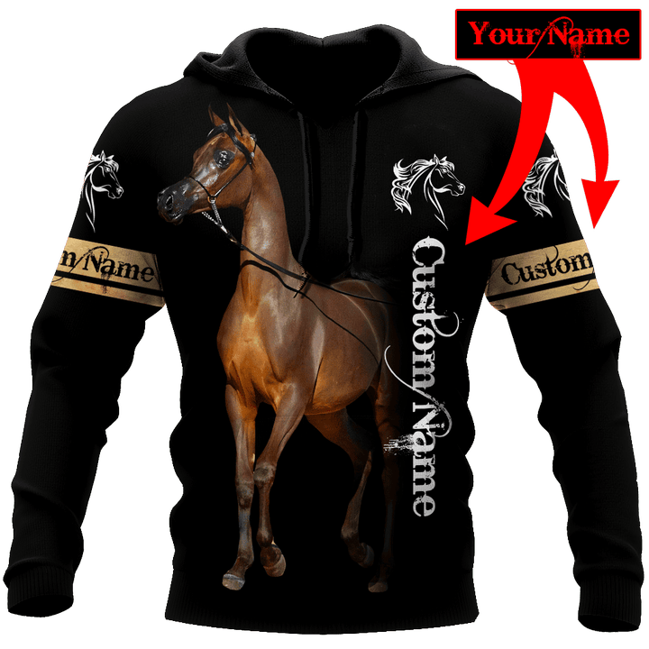 Arabian Horse Custom Name 3D All Over Printed Shirts DQB10072001 - TrendZoneTee-Apparel