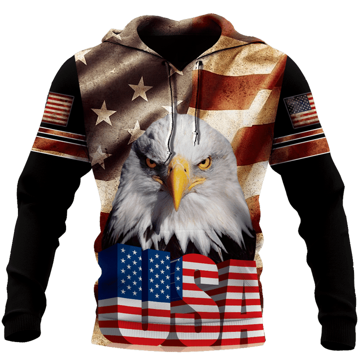 Eagle USA Flag 3D All Over Printed Shirts For Men & Women - TrendZoneTee-Apparel