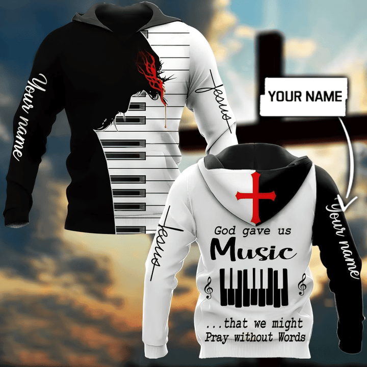 God Gave Us Music Personalized 3D All Over Printed Shirts - TrendZoneTee