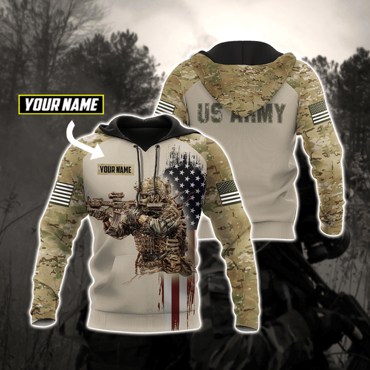 US Army Veteran Custom Name 3D All Over Printed Shirts TA09152004 - TrendZoneTee-Apparel