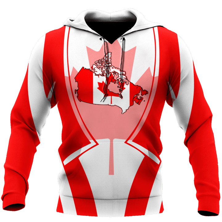 Canada In My Heart Red Maple Leaf Hoodie-HHT09072010 - TrendZoneTee-Apparel