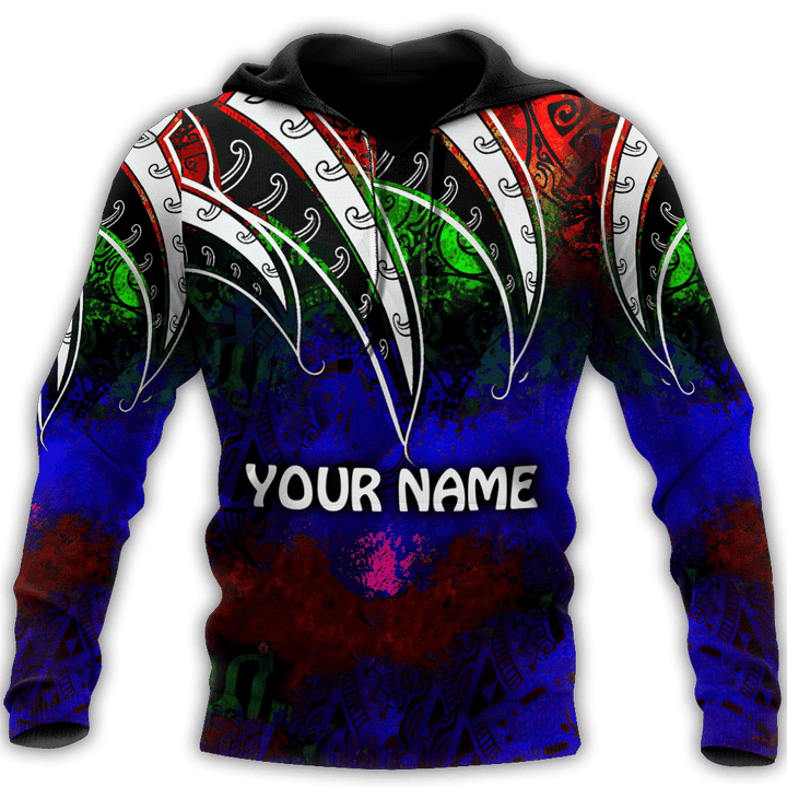 Amazing Polynesian Tattoo And Color Personalized Unisex Deluxe Hoodie ML - TrendZoneTee