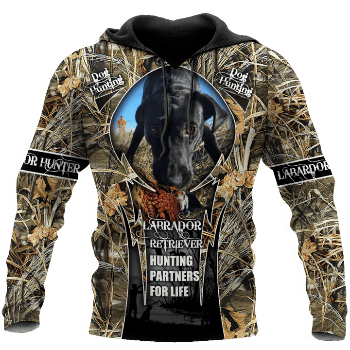 Hunting Labrador 3D Over Printed Unisex Deluxe Hoodie ML - TrendZoneTee-Apparel