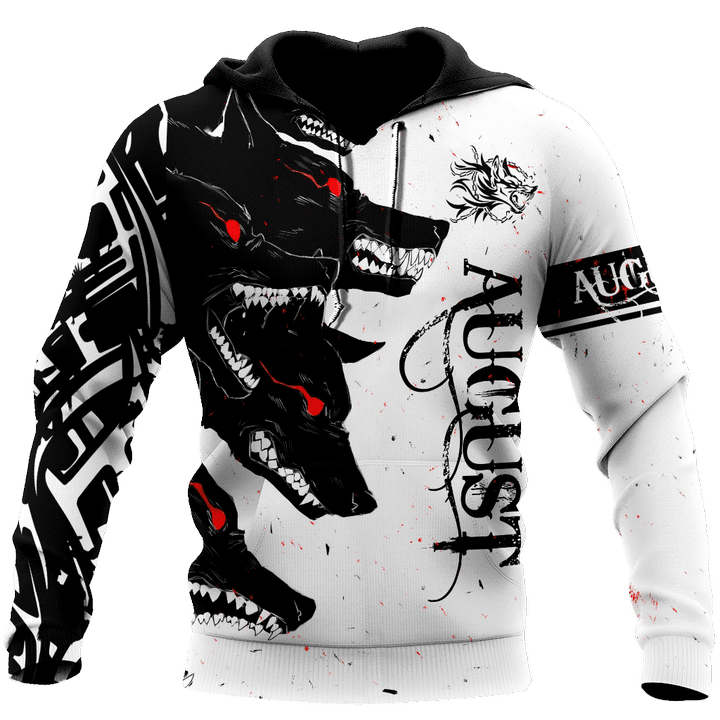 The Dark Wolf August 3D All Over Printed Unisex Deluxe Hoodie ML - TrendZoneTee-Apparel