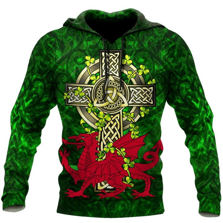 Wales Saint Patrick's Day 3D All Over Printed Shirts For Men And Women TN - TrendZoneTee