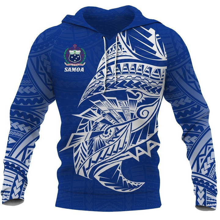 Samoa Tattoo Rugby Style Hoodie K4 - TrendZoneTee-Apparel