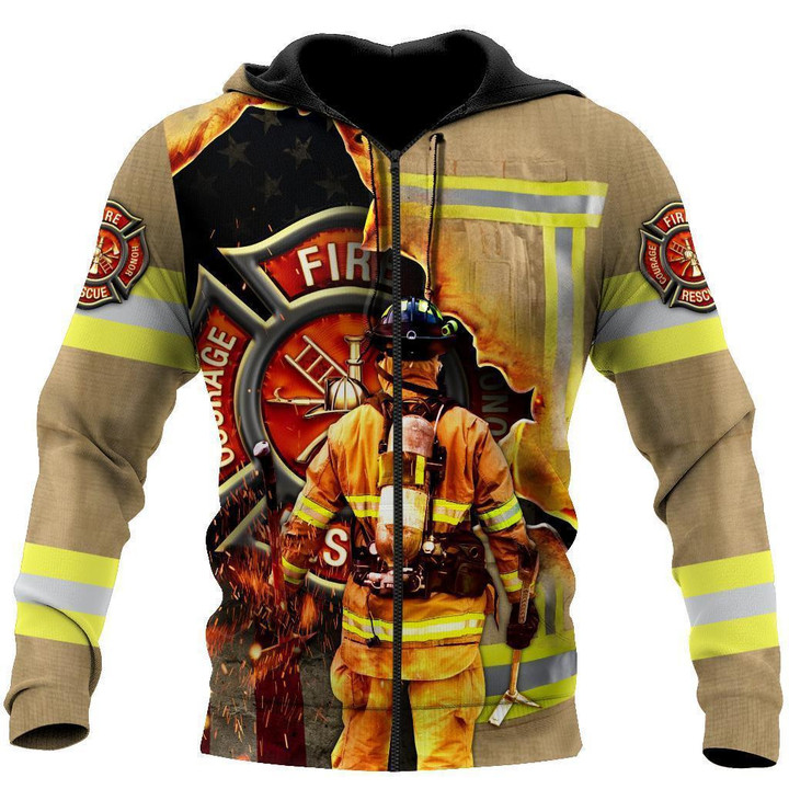 Hero Firefighter Hoodie For Men And Women DQB08282004-TQH - TrendZoneTee-Apparel
