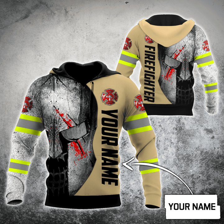 Customize Name Firefighter 3D All Over Printed Hoodie Shirts For Men And Women MH08122004 - TrendZoneTee-Apparel