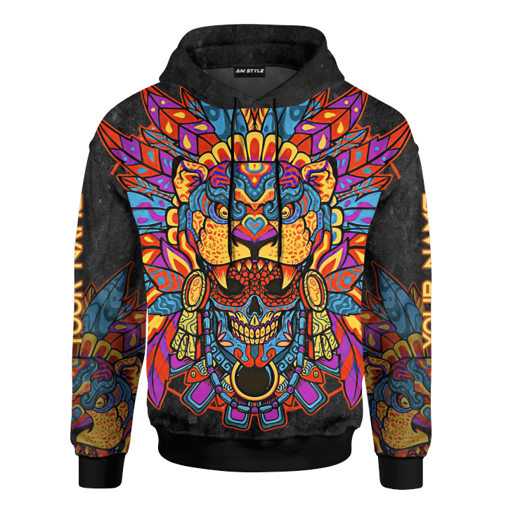 The Aztec Superrior Warrior Maya Aztec Calendar Customized 3D All Over Printed Shirt Hoodie