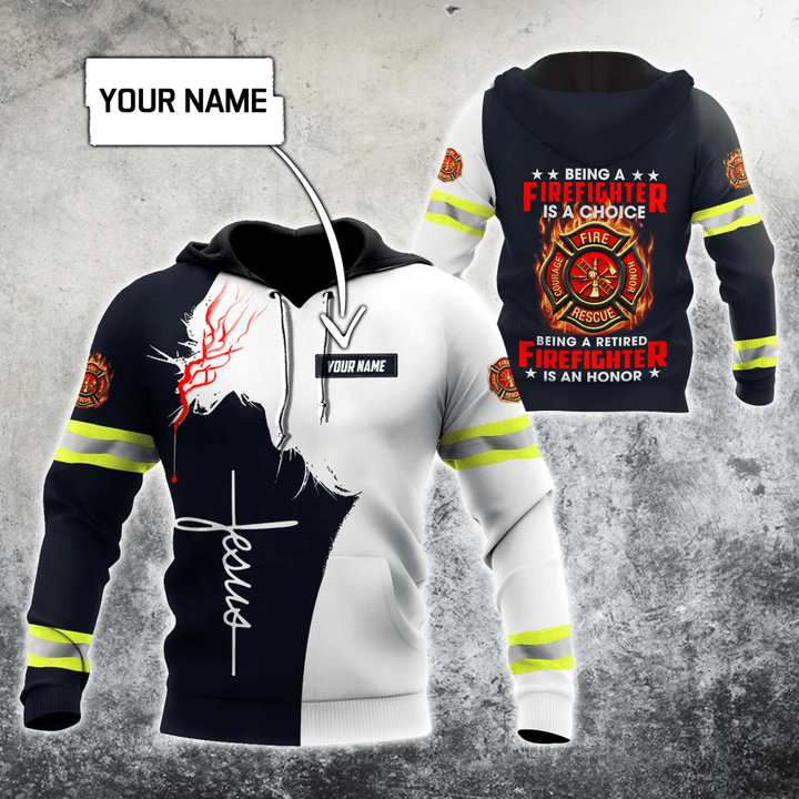 Customize Name Firefighter 3D All Printed Hoodie For Men And Women MH08012003 - TrendZoneTee-Apparel