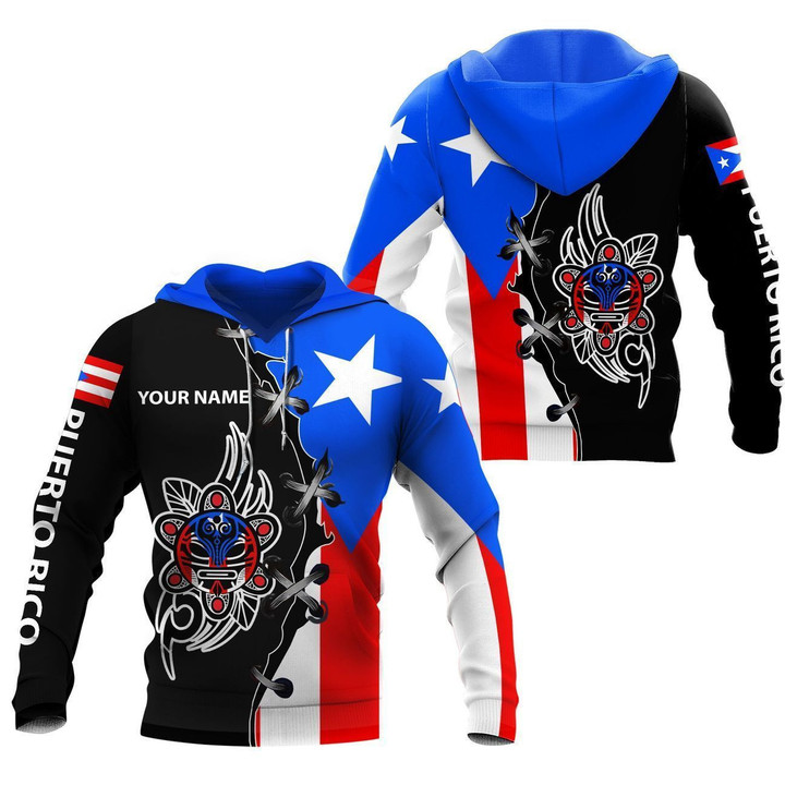 Puerto Rico Sol Taino Tribal Customize Name Shirts For Men And Women TQH20062203 - TrendZoneTee-Apparel