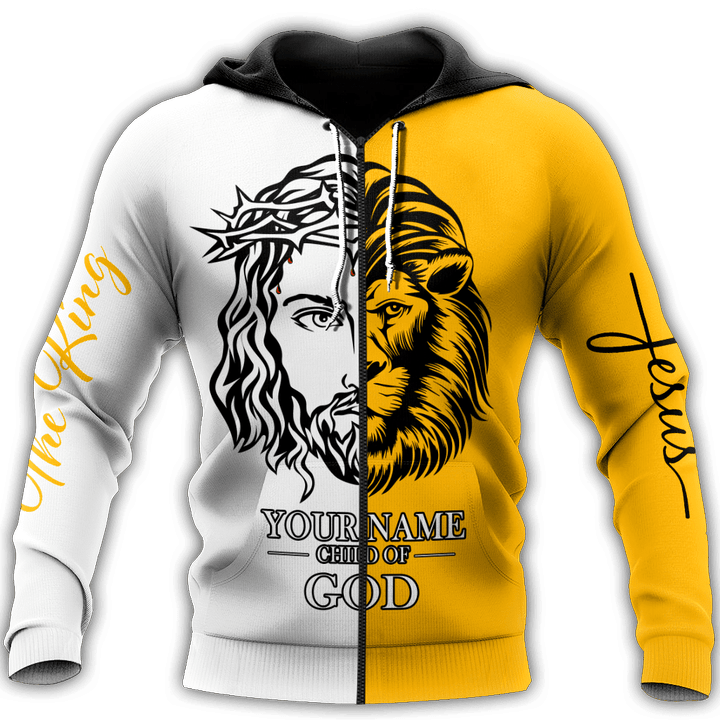 Premium Christian Jesus Child of God v3 Personalized Name 3D All Over Printed For Men Shirts - TrendZoneTee-Apparel