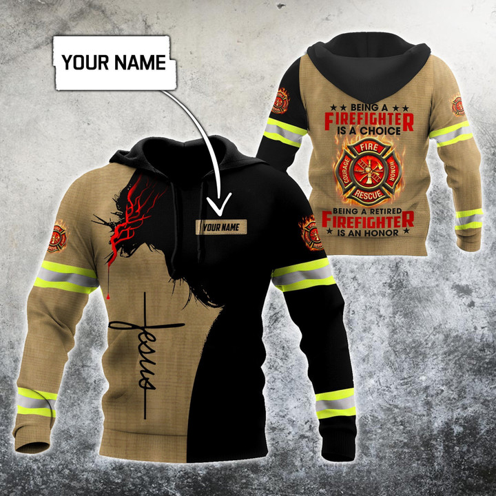 Customize Name Firefighter 3D All Printed Hoodie For Men And Women MH08012001 - Amaze Style™-Apparel