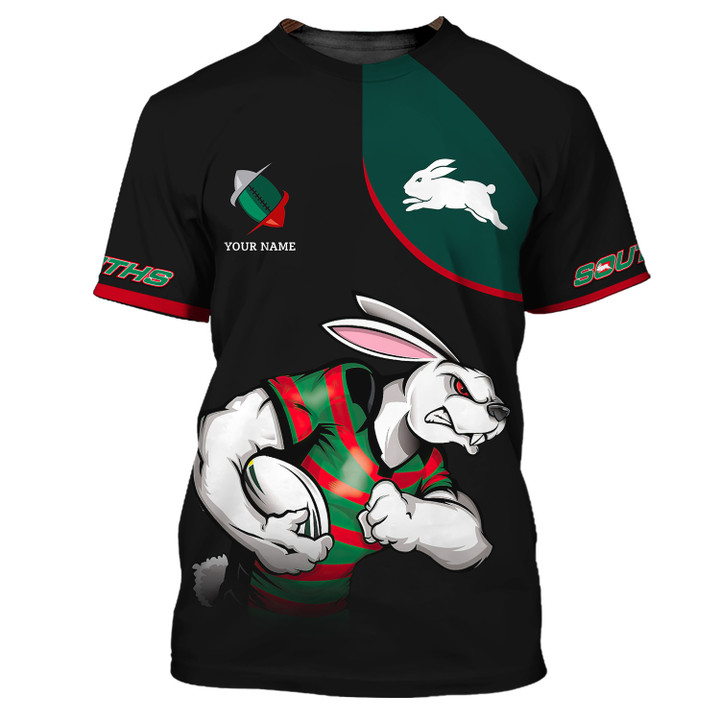 Sydney Rabbitohs Personalized Name 3D Shirts Gift For NRL Lovers
