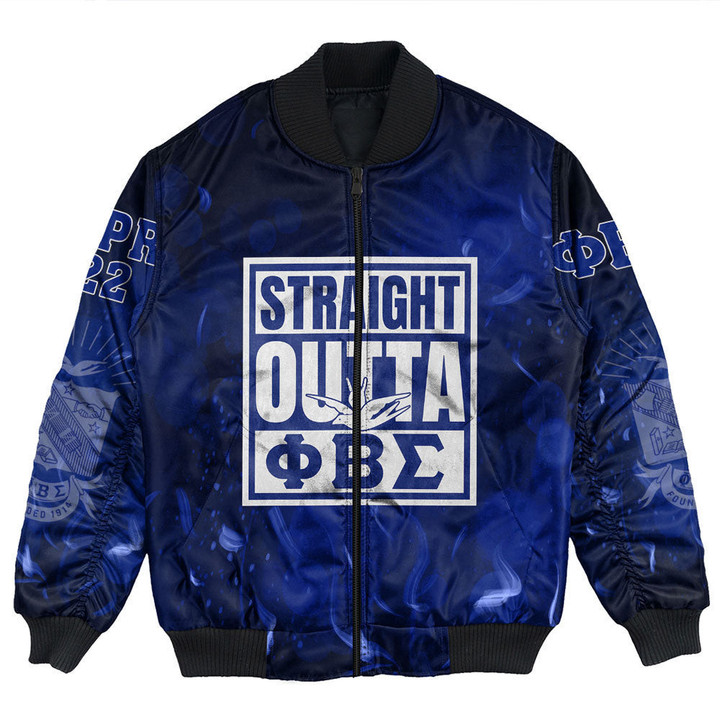 (Custom) Hoodifize Clothing - Straight Outta Phi Beta Sigma Bomber Jackets A31