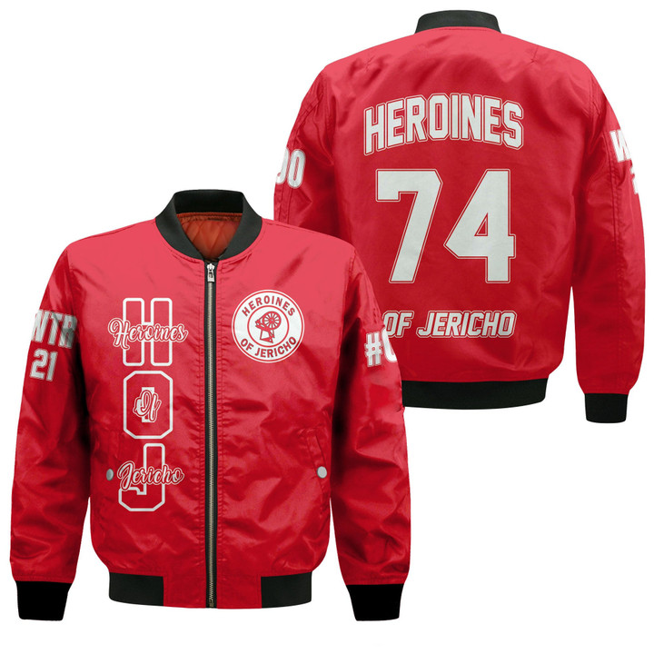 (Custom) Hoodifize Jacket - Heroines Of Jericho Sleeve Zip Bomber Jacket A31