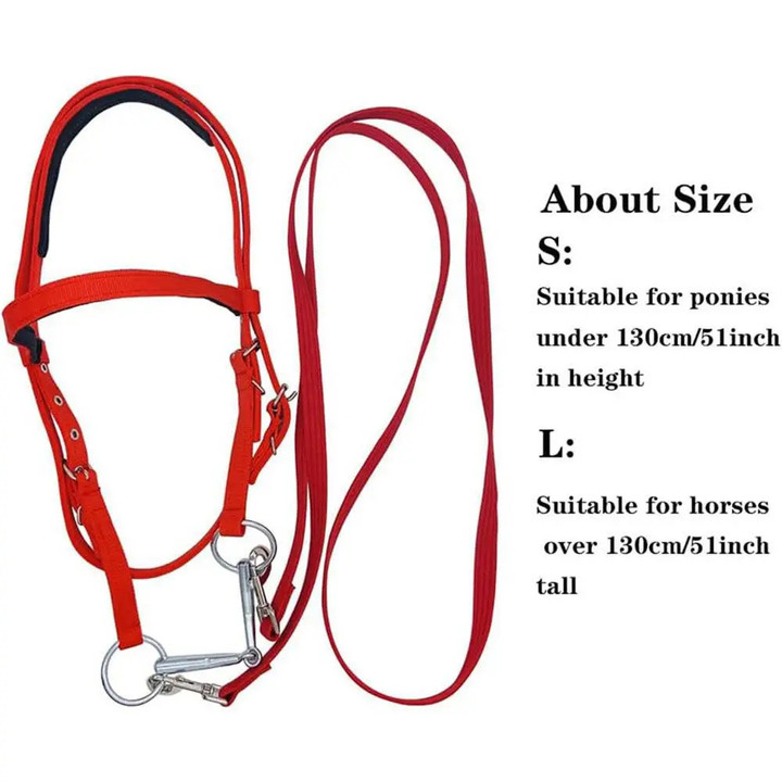 Horse Riding Equipment Durable Horse Head Collar Halter Horse Riding Bridle PVC Horse Racing Equestrian Equipment Horse Halters