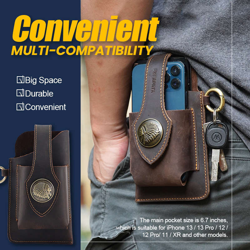 ?Multifunctional Leather Mobile Phone Bag