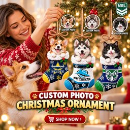NRL Custom Pet Photo Ornament New Christmas Gifts