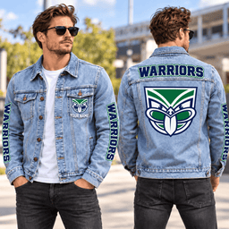 New Zealand Warriors NRL New Denim Jacket Personalized Any Name Gifts