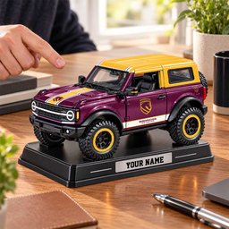 Brisbane Broncos NRL Car Acrylic Block Plaque Custom Any Name Gift For Fan Love