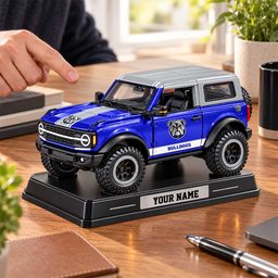 Bulldogs NRL Car Acrylic Block Plaque Custom Any Name Gift For Fan Love