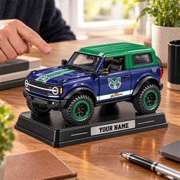Warriors NRL Car Acrylic Block Plaque Custom Any Name Gift For Fan Love
