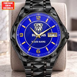 Bulldogs NRL Team New Style Men Luxury Hand Watch Personalized Any Name