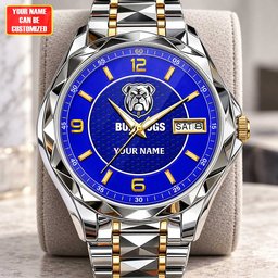 Bulldogs NRL Team New Style Men Luxury Hand Watch Personalized Any Name