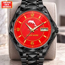 Dolphins NRL Team New Style Men Luxury Hand Watch Personalized Any Name
