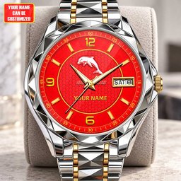 Dolphins NRL Team New Style Men Luxury Hand Watch Personalized Any Name