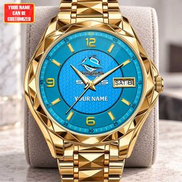 Sharks NRL Team New Style Men Luxury Hand Watch Personalized Any Name