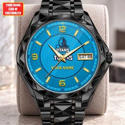 Gold Coast Titans NRL Team New Style Men Luxury Hand Watch Personalized Any Name