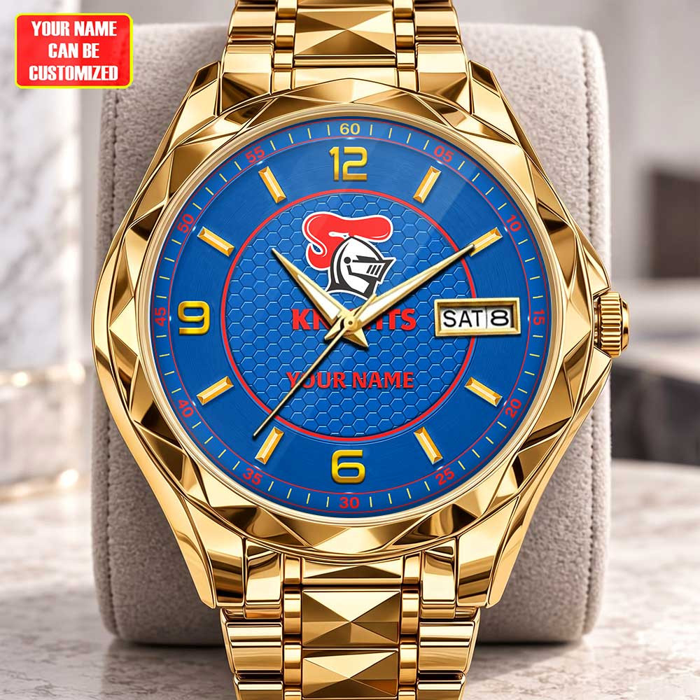 Newcastle Knights NRL Team New Style Men Luxury Hand Watch Personalized Any Name