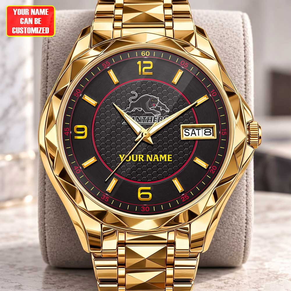 Penrith Panthers NRL Team New Style Men Luxury Hand Watch Personalized Any Name